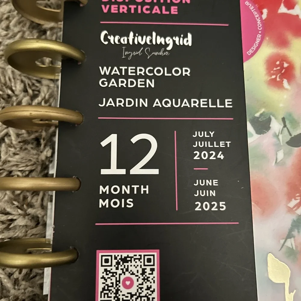 Happy Planner 12 month vertical